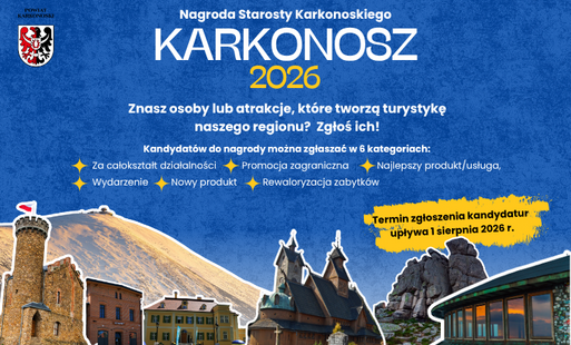 Zdjęcie do Zgłoś swojego kandydata do nagrody KARKONOSZ 2026