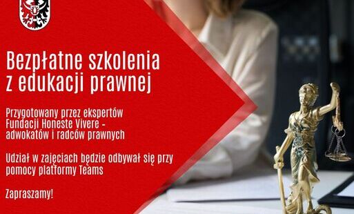 Zdjęcie do Bezpłatne szkolenia z edukacji prawnej